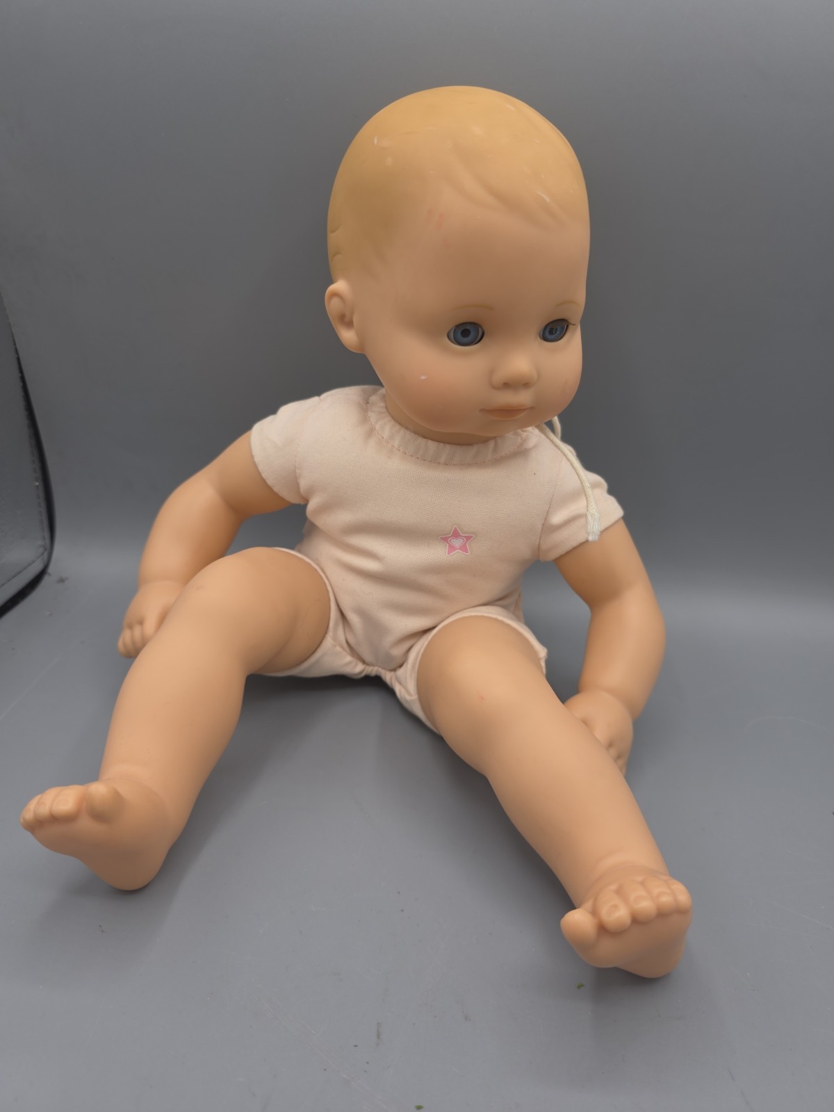 American Girl Bitty Baby Blonde/light Reddish Blue Eyes 2014 Brown Hair Lot Of 2