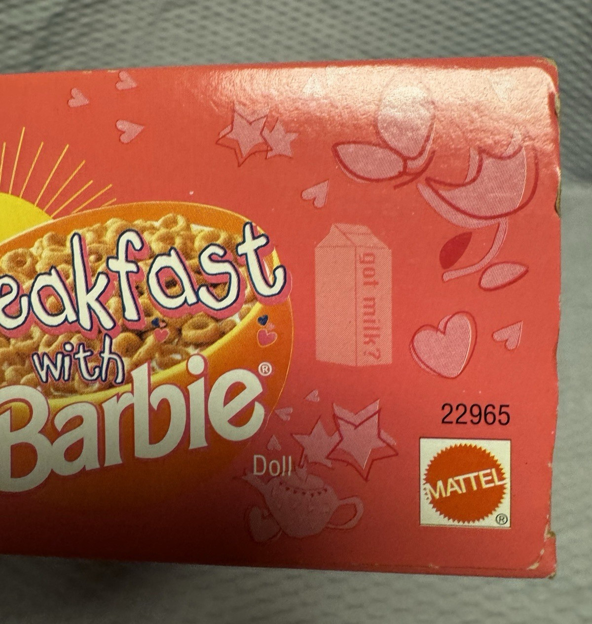 RARE Vntg 1999 Special Edition Breakfast w/Barbie (soft bodied doll) New In Box