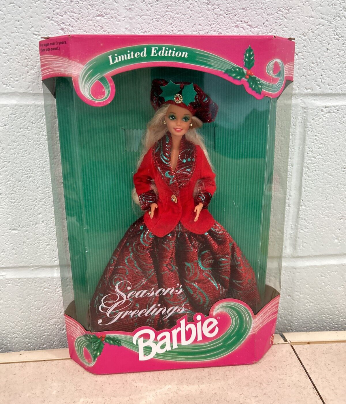 Seasons Greetings Barbie Limited Edition 1994 Mattel No. 12384