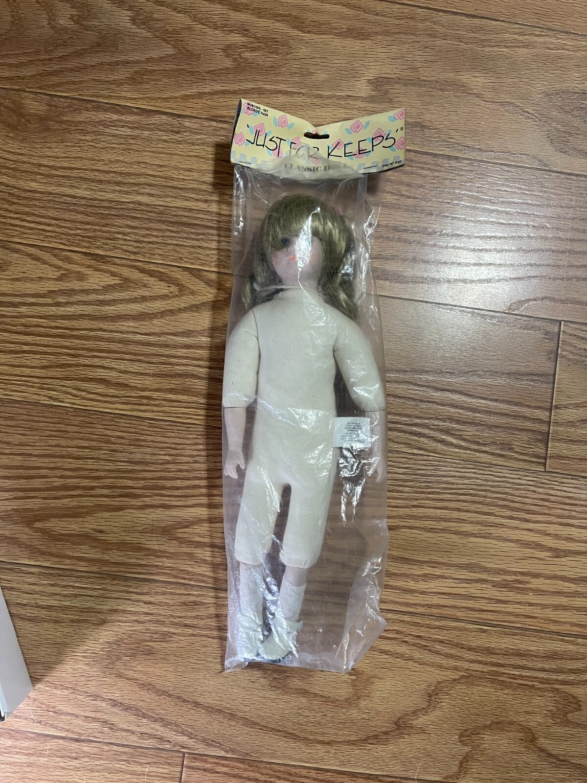 NIP NEW NOS Vintage Just For Keeps Classic Doll Blonde Hair 16″