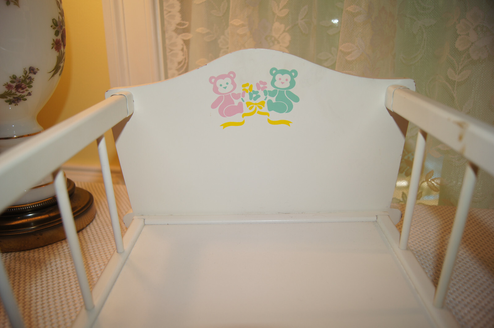 DANBURY MINT “Sweet Dreams” Sleeping 19.5″ Baby Doll In 24″ Rocking Cradle