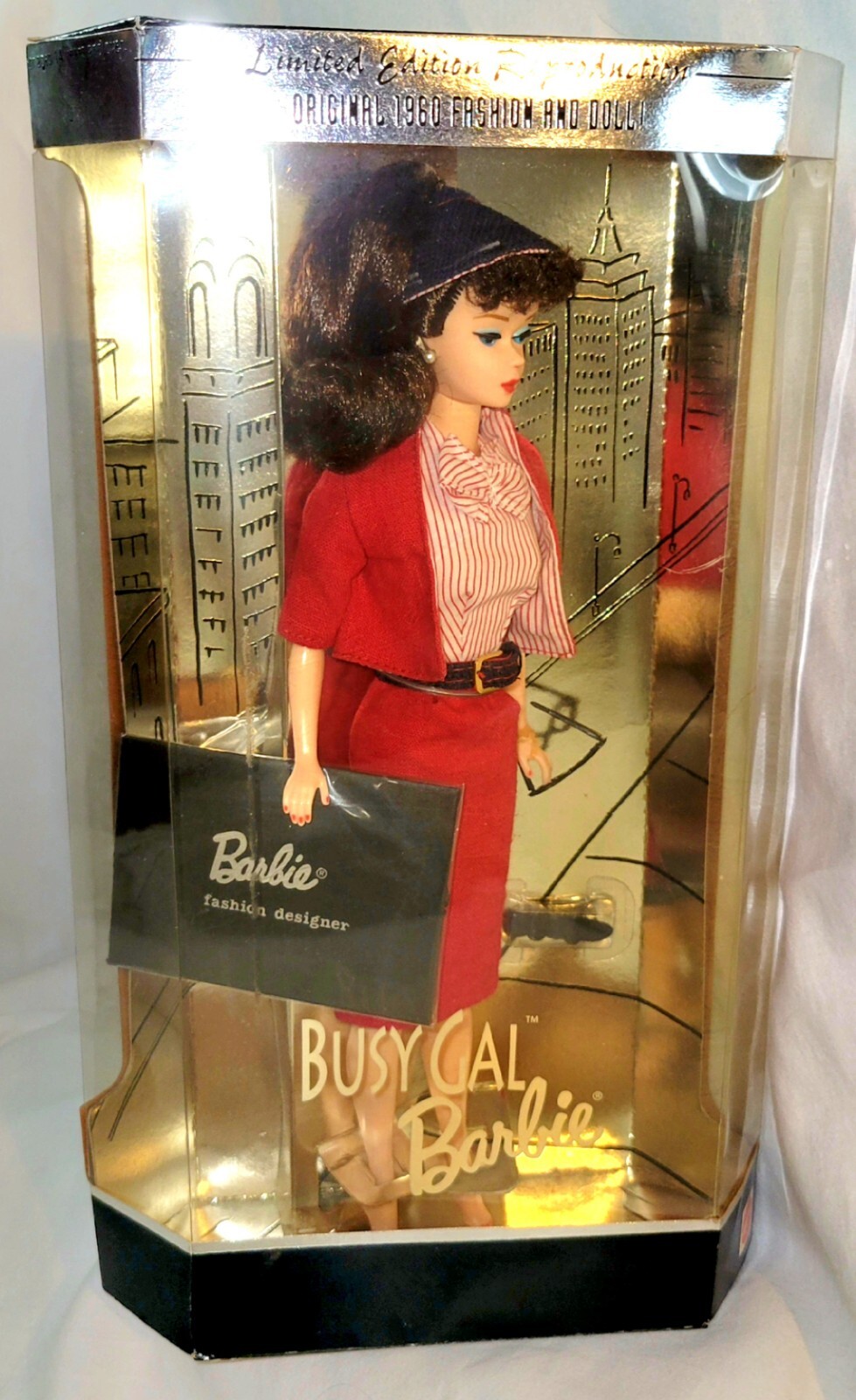 1960 Fashion Doll Reproduction Busy Gal Barbie New in Box Ages 5-100+