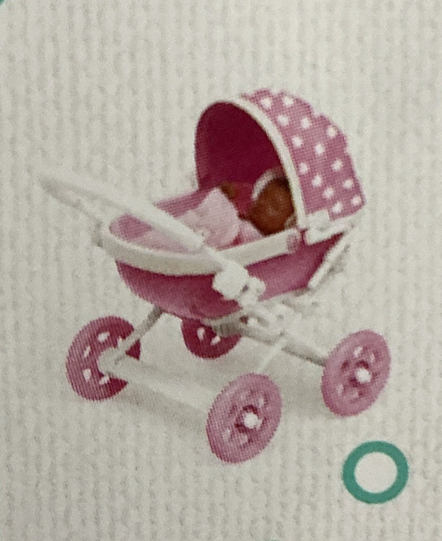 Zuru My Mini Baby Series 1 Pink Stroller w/Accessories & Mini Baby