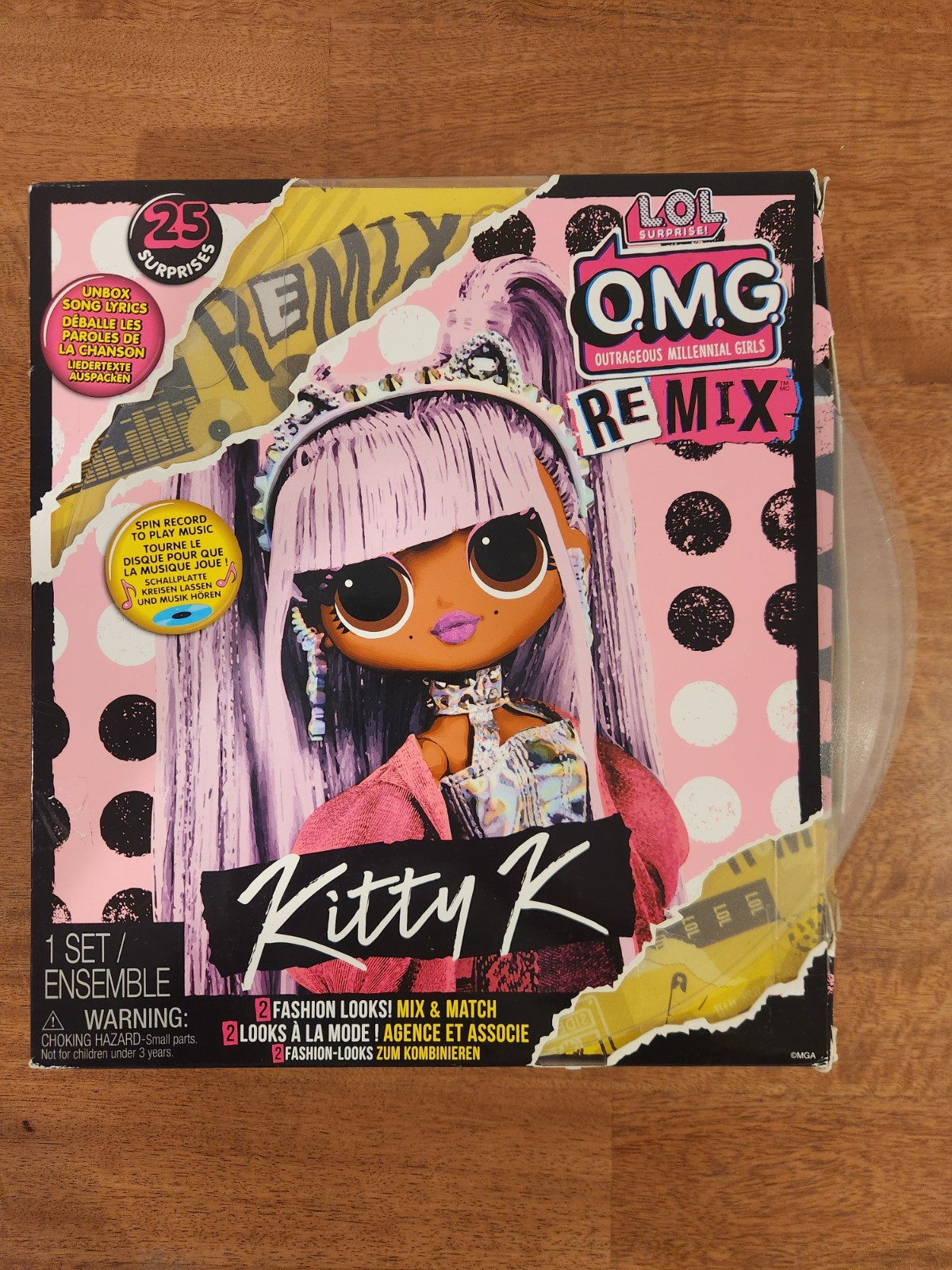 L.O.L. Surprise! OMG Remix Kitty K Fashion Doll with Accessories – Multicoloured