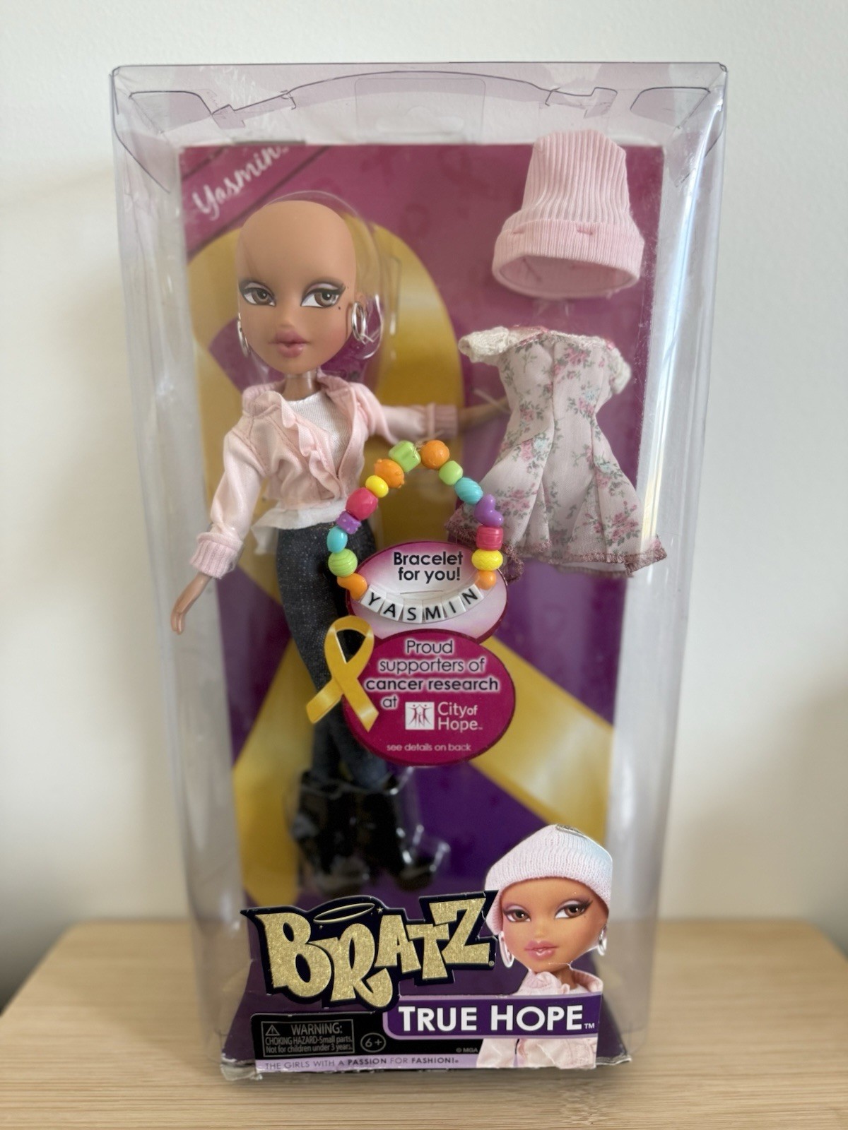 Rare 2012 Bratz True Hope Doll Yasmin Limited Edition Box Damaged 10 in Pink