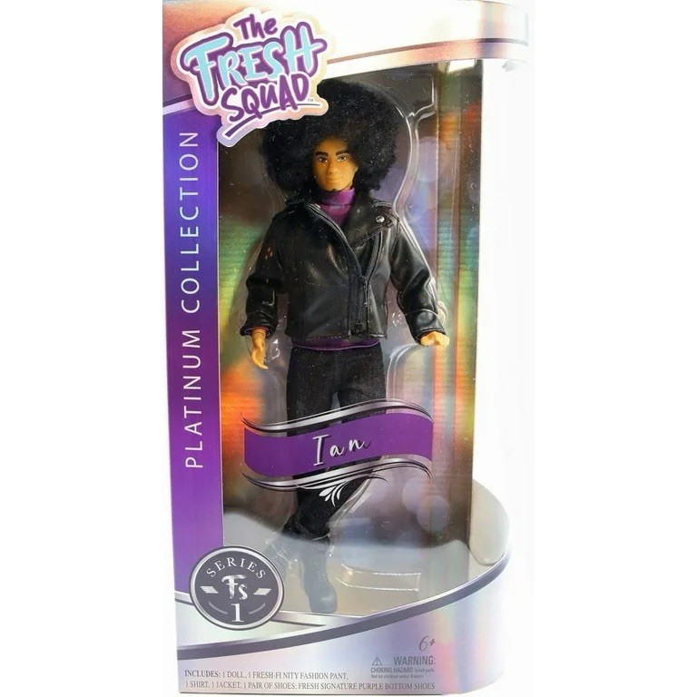 Fresh Squad Platinum Collection Ian Doll Afro Fashion Set