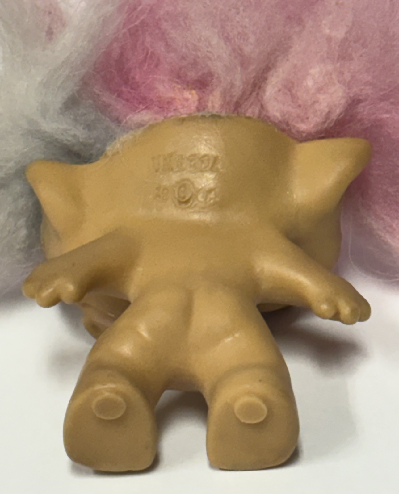 Rare Dated 1966 Uneeda Double Headed Troll Doll Pink And Gray Hair Made In USA