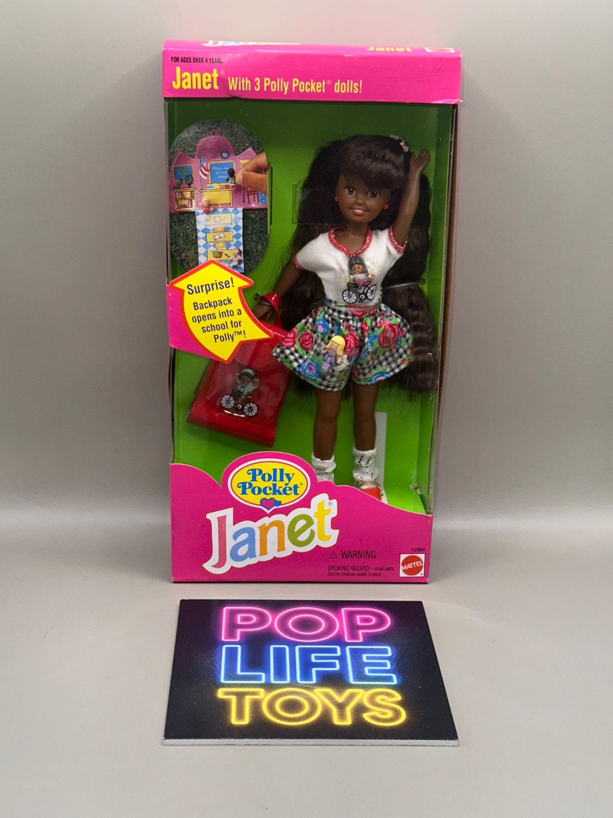Vintage 1994 Mattel Barbie “Polly Pocket Janet” #12984 *NRFB*
