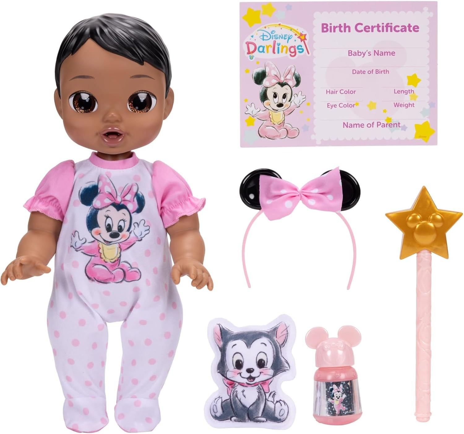 Disney Darlings 13-Inch Interactive Baby Doll – Magical Lights, Sounds, Music &