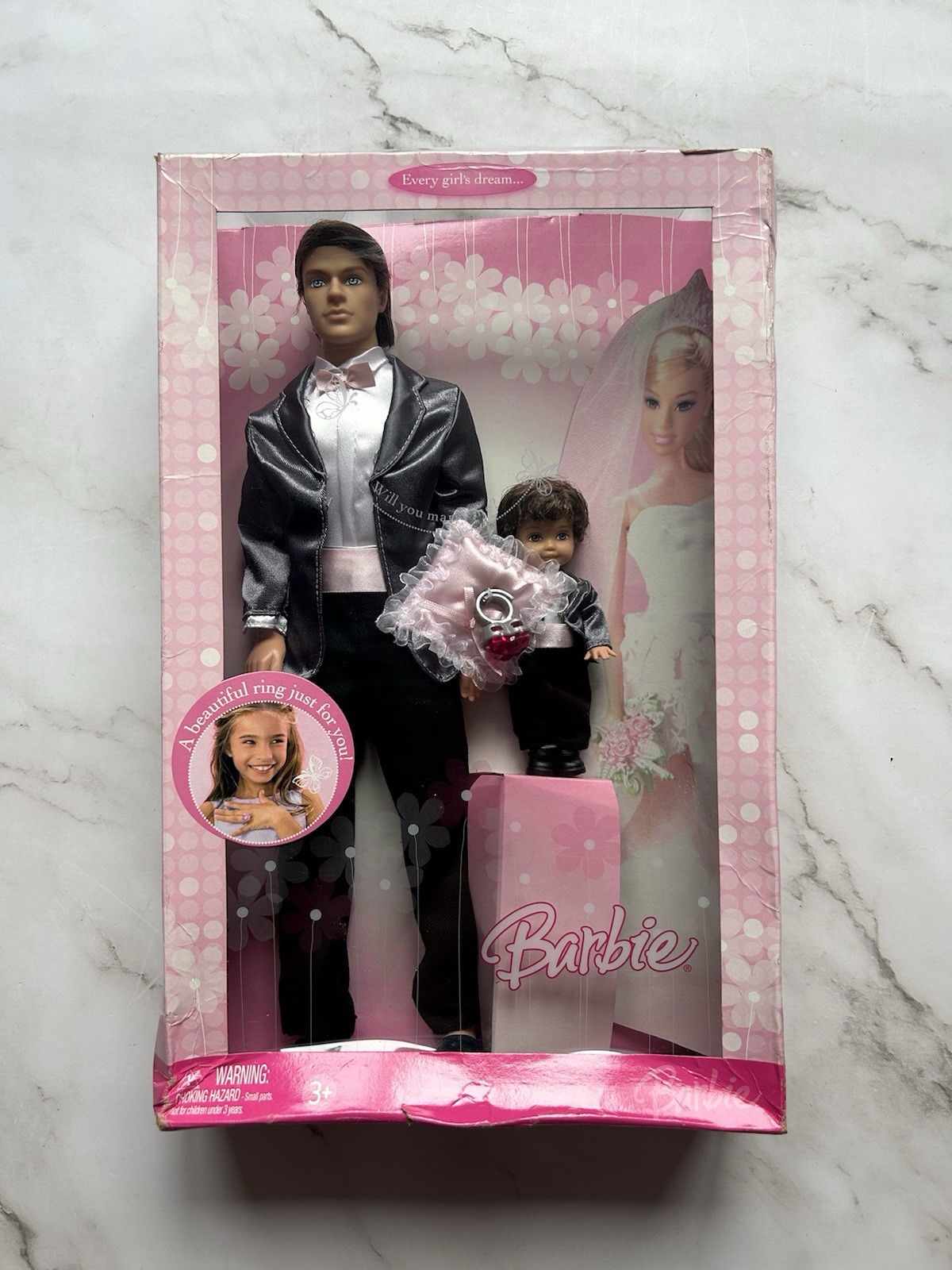 2006 Every Girl’s Dream Groom And Ring Bearer Tommy And Ken Barbie Doll Set
