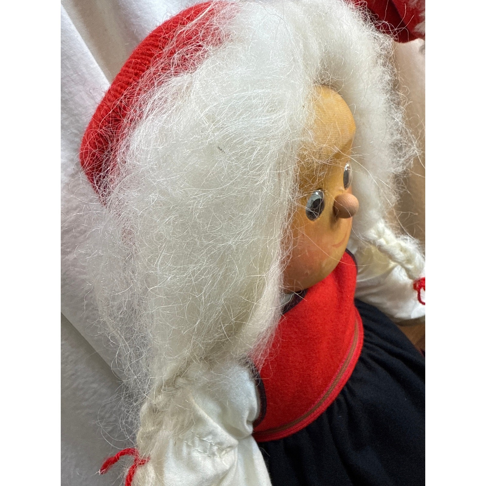 The Norwegian Nisse Folklore Dolls Figures Handmade Cotton, Wool & Woodwork