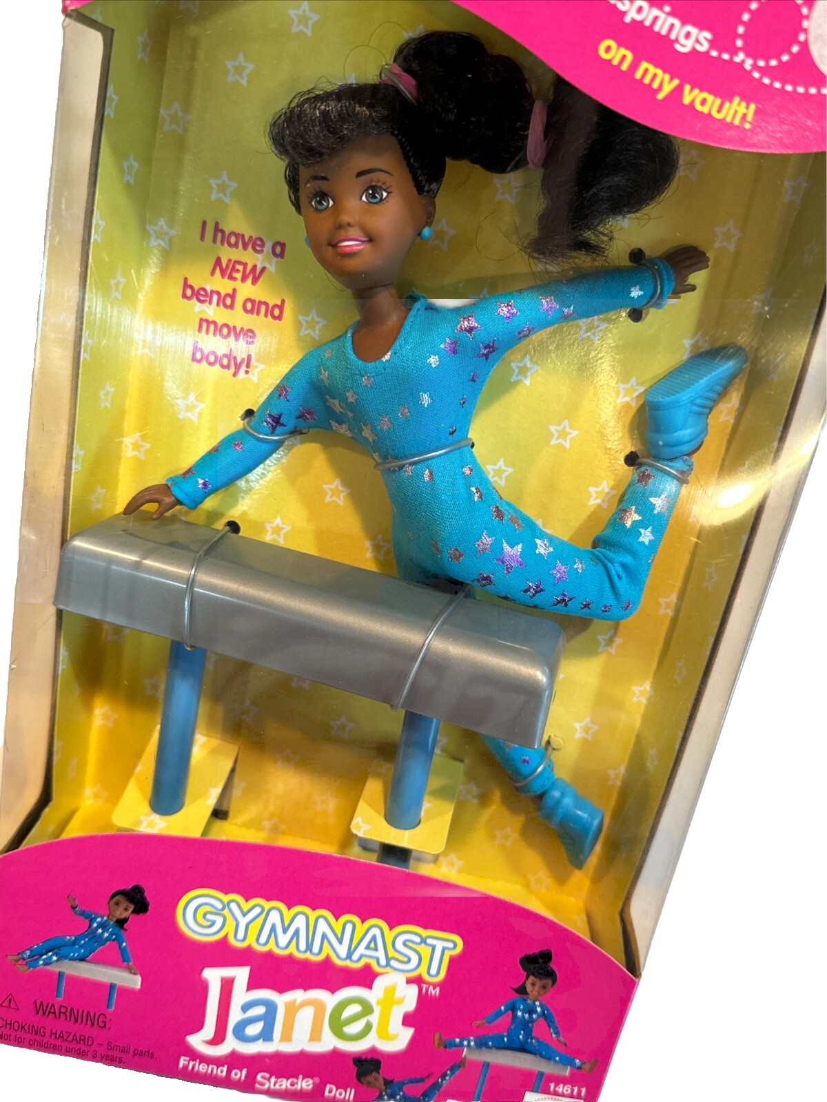 Vintage Barbie ~ Gymnast Janet ~ Stacie Friend doll Mattel 14612 NRFB New ⭐️??