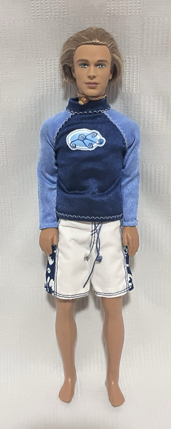 Mattel Barbie Cali Girl Guy Blaine Male Surfer Ken Doll w/ Rooted Hair