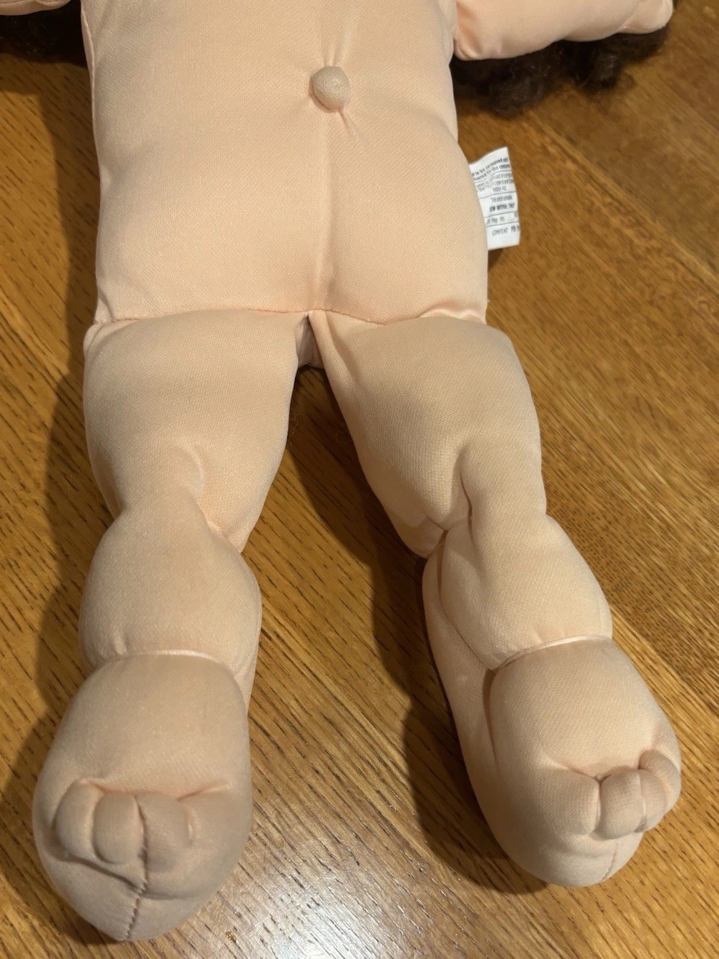 Cabbage Patch Kid Cornsilk Designer Line brown curly hair blue eyes overalls
