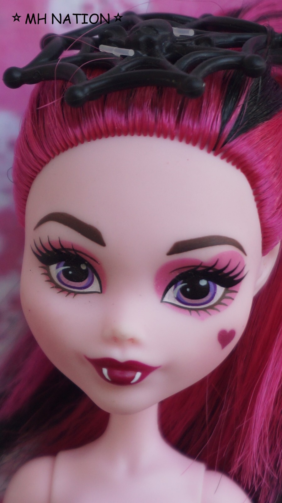 Monster High Draculaura WELCOME TO MONSTER HIGH POPSTAR FANG GHOULS Nude Doll #2