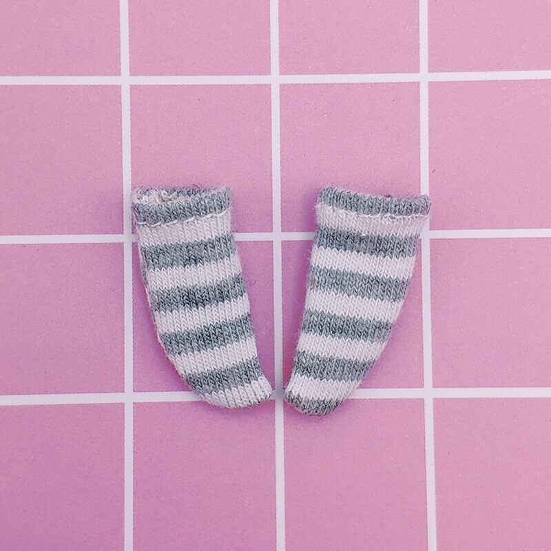 Accessories Clothing Patterned Striped Socks for 1:12 Scale Doll OB11 Obitsu