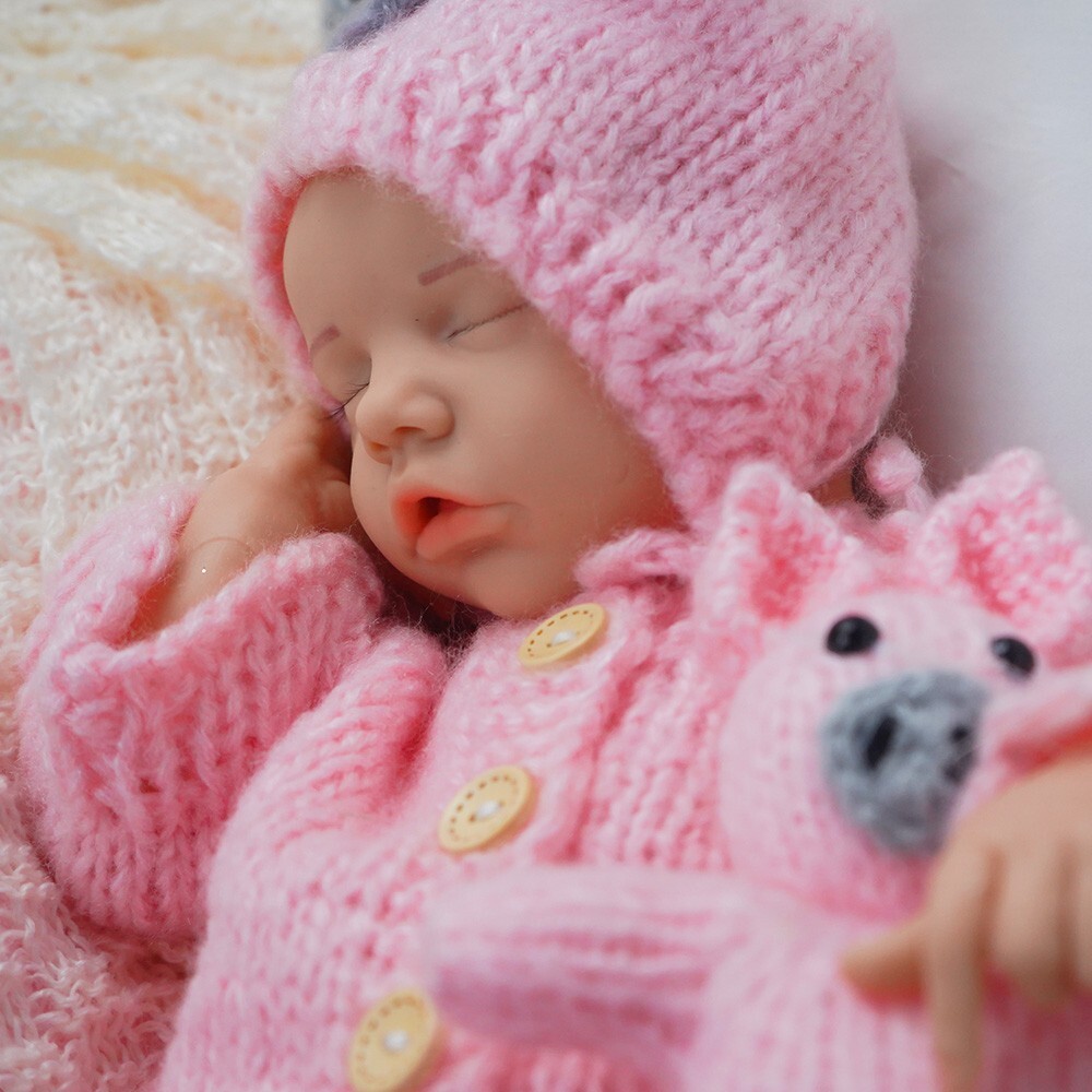 18.11” solid silicone doll silicone reborn doll silicone girl doll toys gifts