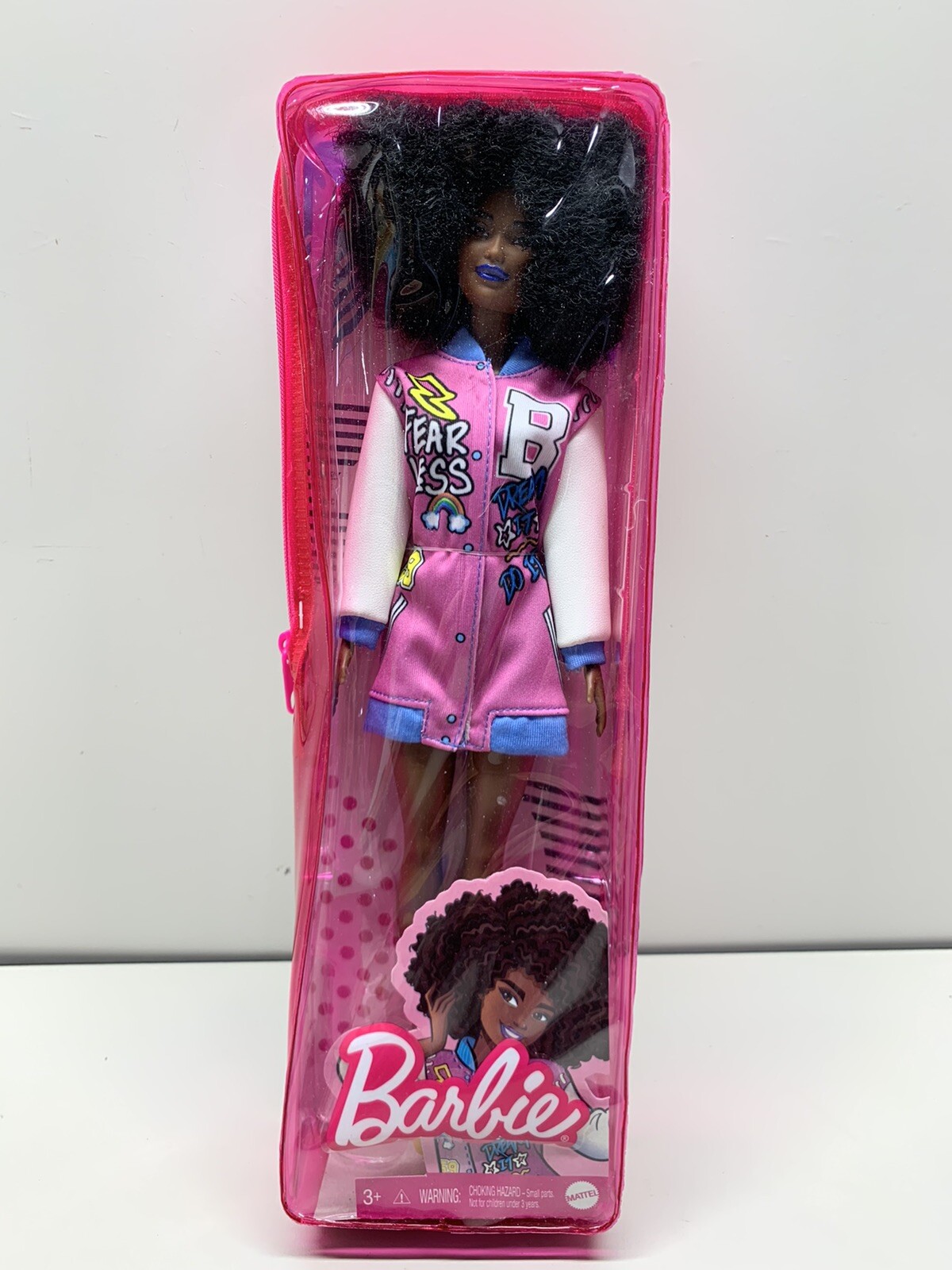 African American Barbie Fashionistas Doll #156 Letterman Dress NIB