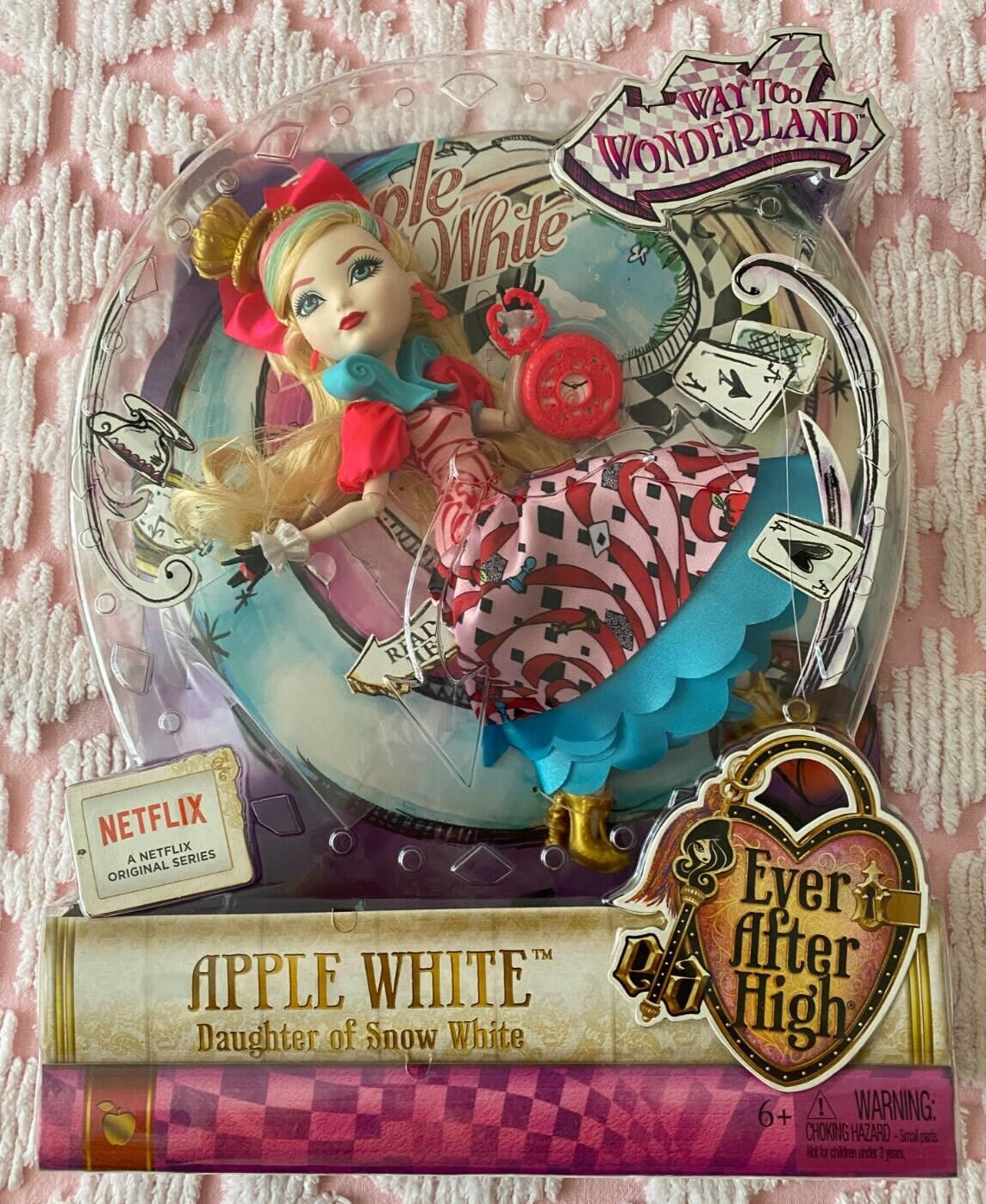2014 EVER AFTER HIGH WAY TOO WONDERLAND APPLE WHITE DOLL MATTEL CJT42 RETIRED