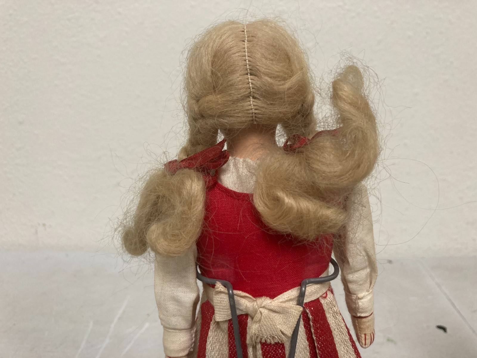 2X Vintage Martta Tuusula Cloth & Compo Cultural Ethnic Folk Doll Finland