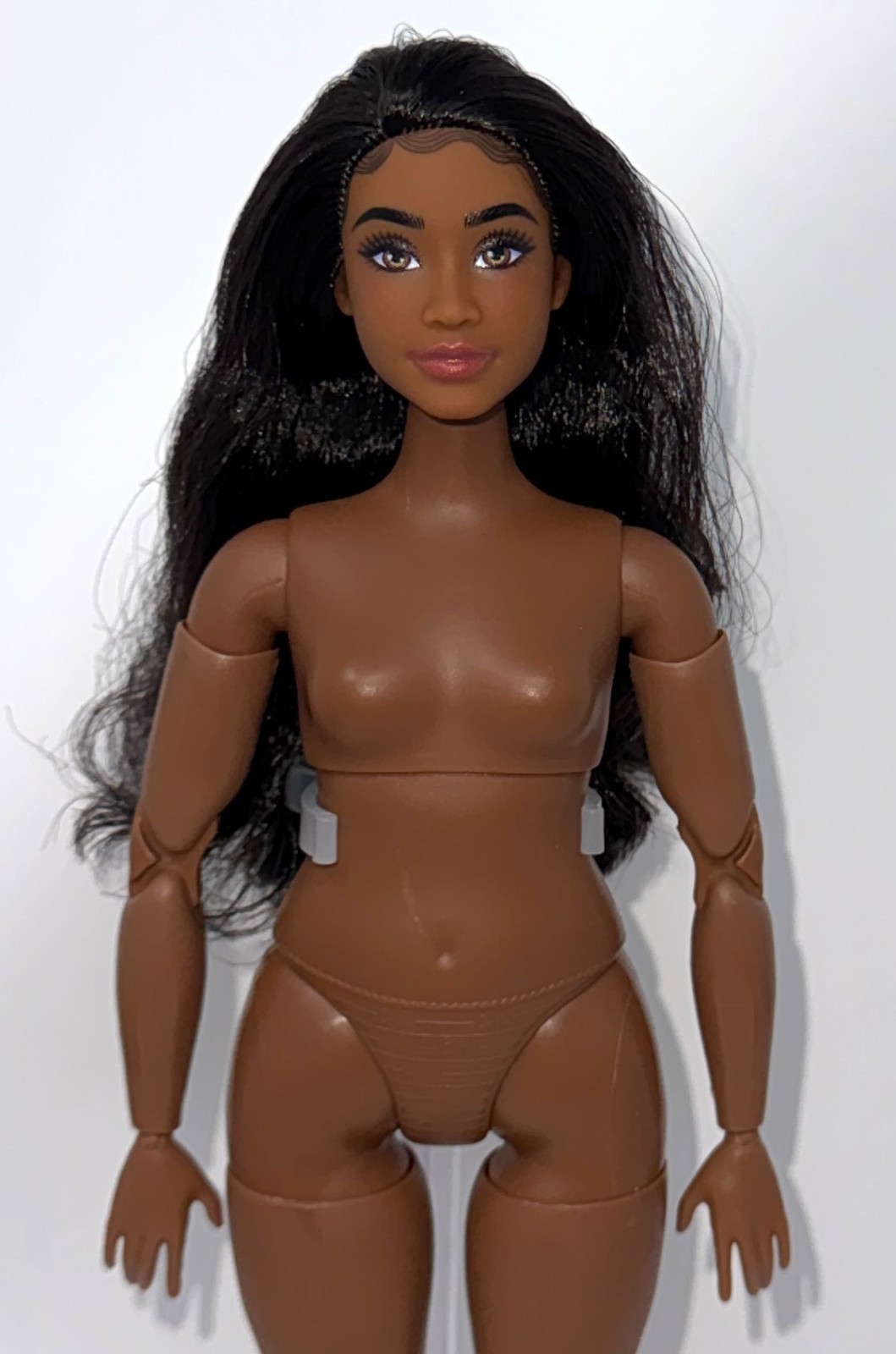 Barbie Fashionistas Model #239 Made to Move Curvy Body Hybrid NUDE AA Doll Taya