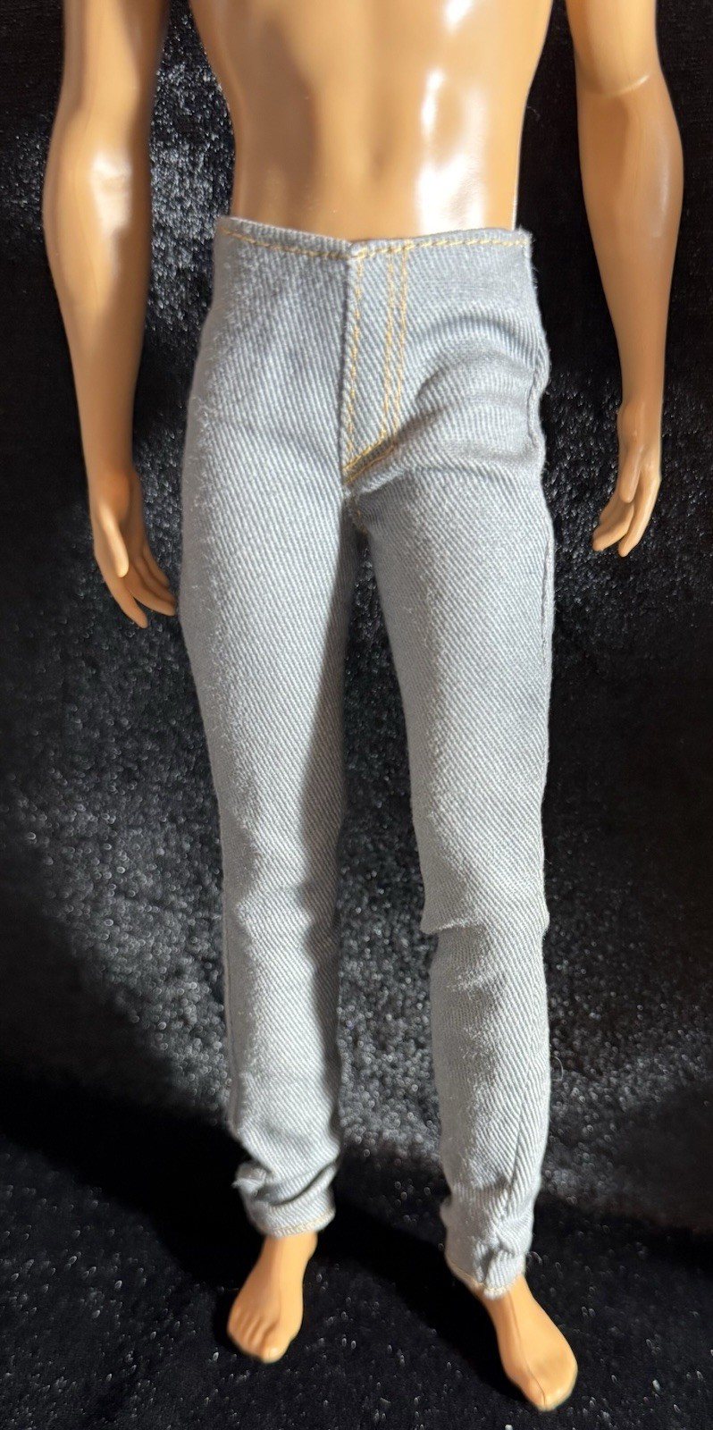 Ken Sized Barbie Clothes-Light Gray Pants- Fits Ken