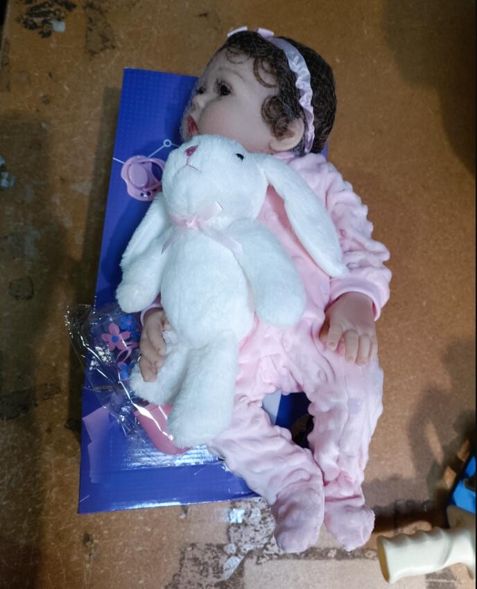Reborn Baby Doll Full Body Vinyl Silicone Lifelike Newborn Girl Doll Take a Bath