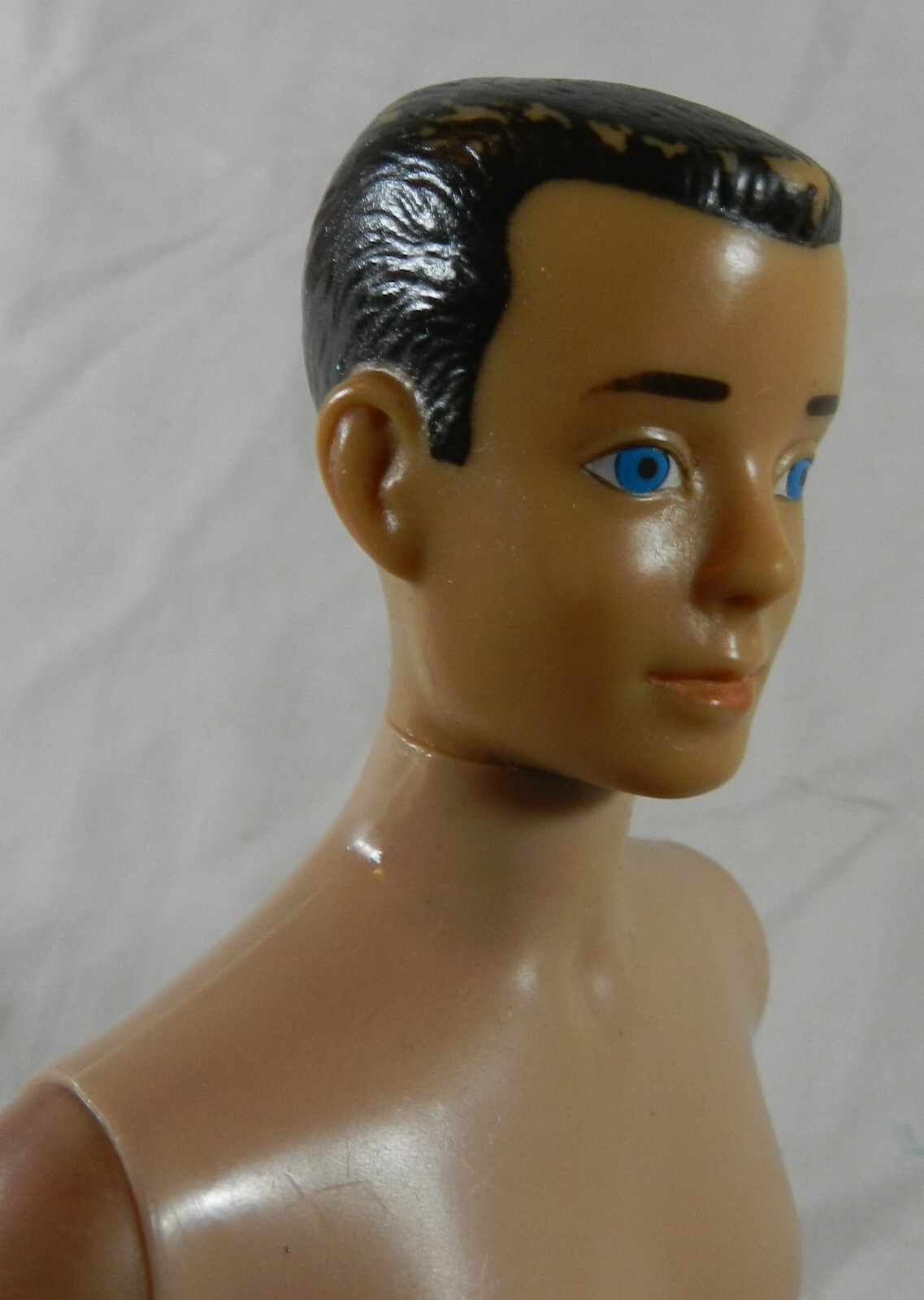 Vintage Ken Doll – Straight Leg, Molded Hair – W/ Smim Trunks, Shirt + 1 sandal