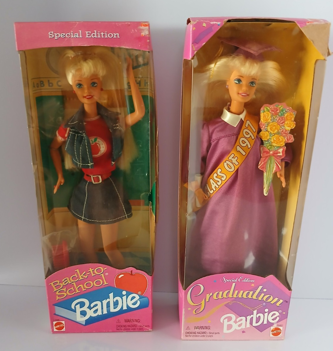 Mattel Barbie Dolls-Lot of 2- 11.5 Inches 1996 Special Edition New In the Box
