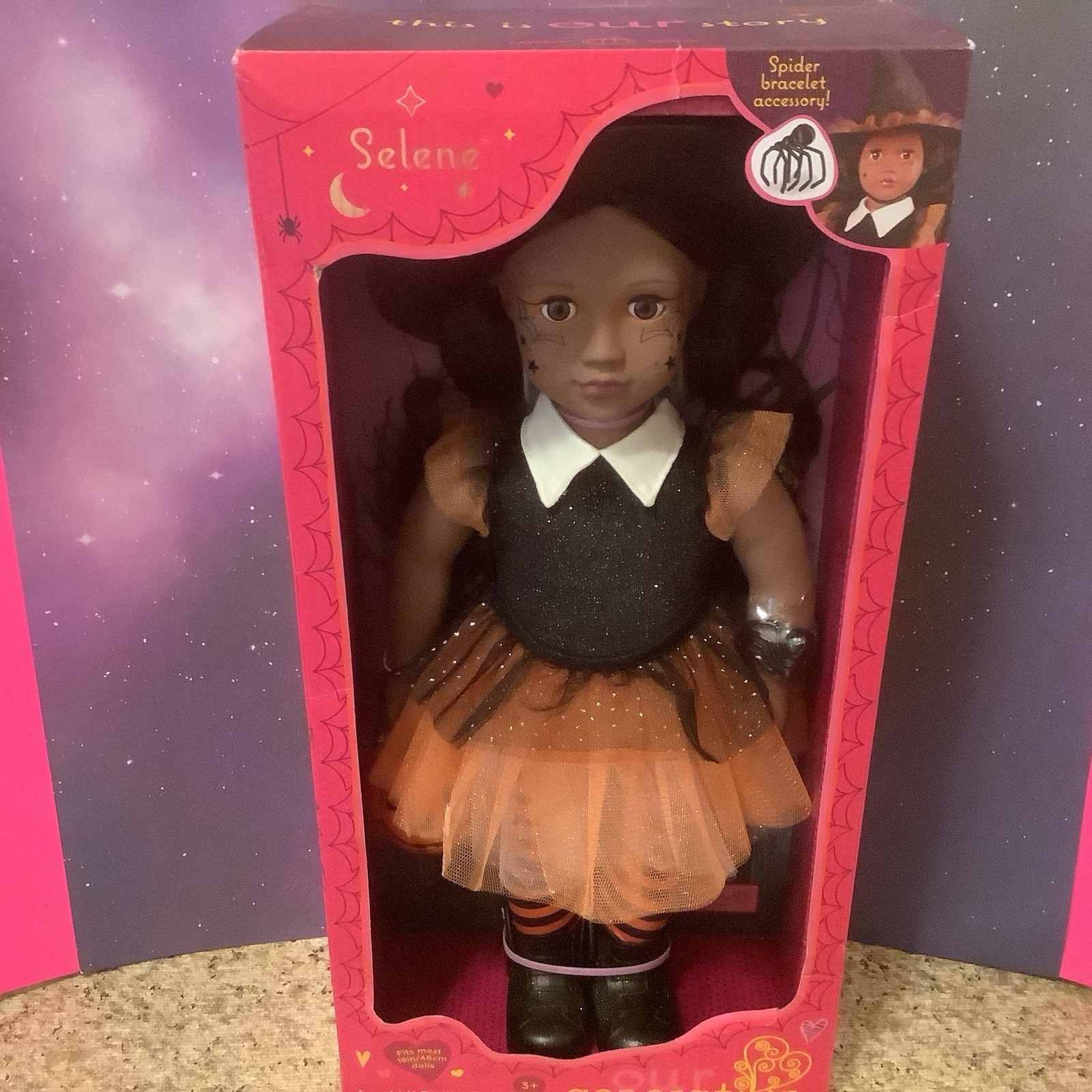 Our Generation Selene , 18” Halloween Doll , New in Box
