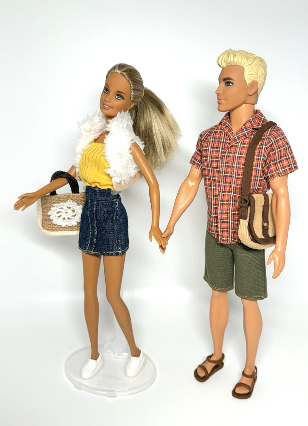 2003 Mattel Cali Girl Barbie & Fashionista Ken Redressed in Barbie & Ken Fashion