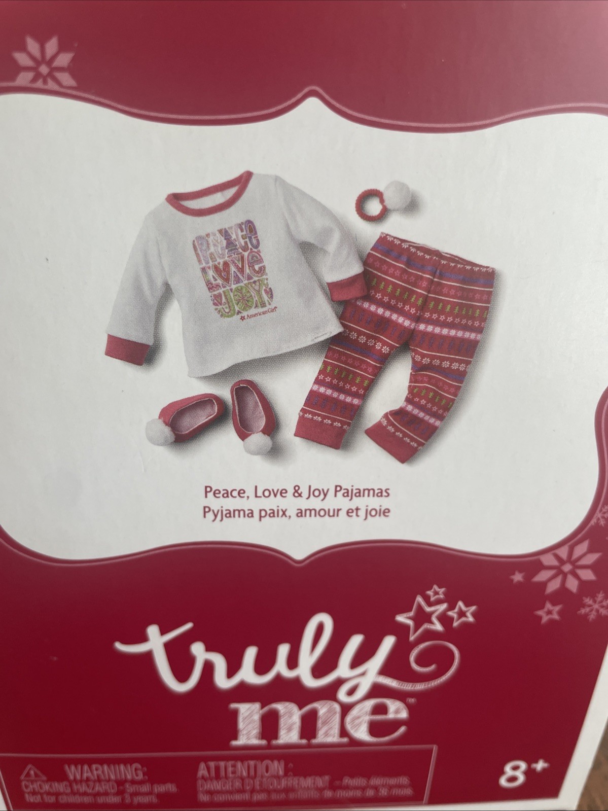 AMERICAN GIRL PEACE LOVE AND JOY PAJAMAS FOR DOLL NIB RETIRED-SEALED