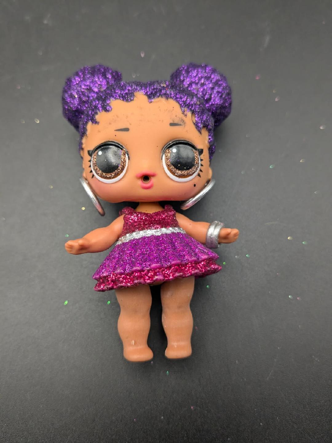 LOL Surprise Doll PURPLE QUEEN 2016 With Outfit & Earrings 3.5”