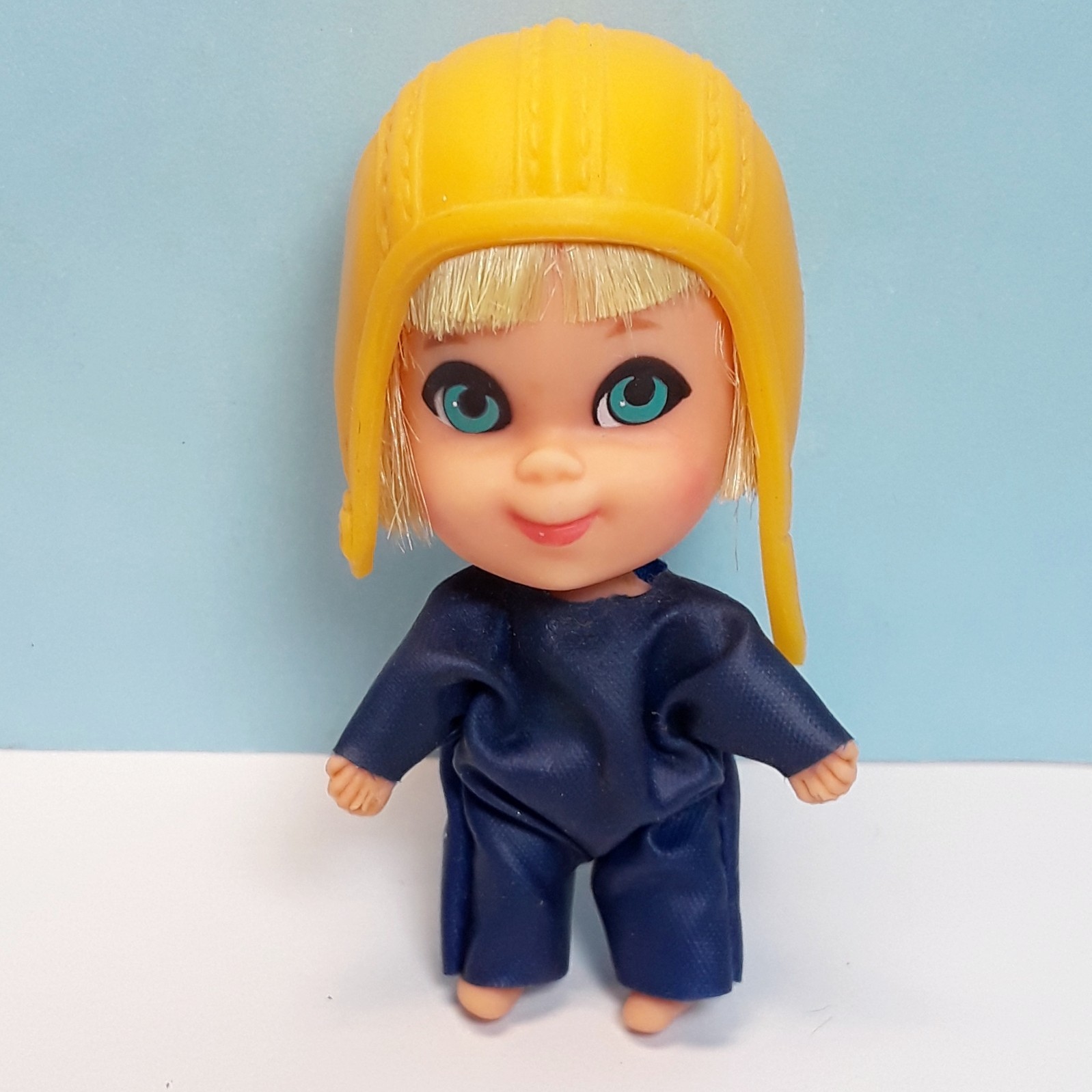 Vintage Mattel Liddle Kiddles WINDY FLIDDLE Doll, Jumpsuit, Helmet, Airplane