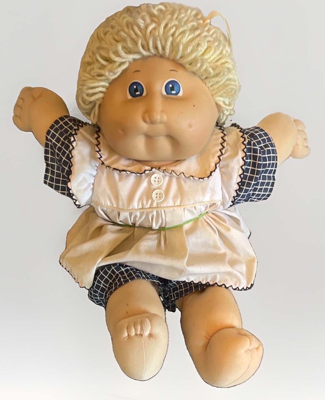 Cabbage Patch Kids Doll Xavier Roberts Signed Blonde Blue Eyes w/ Outfit