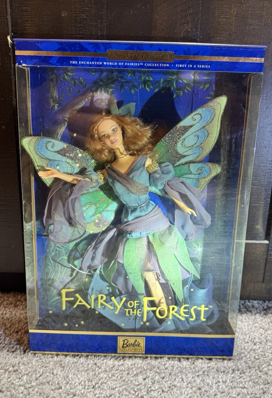 1999 Fairy of the Forest Barbie Doll 1st Series Enchanted World CIB