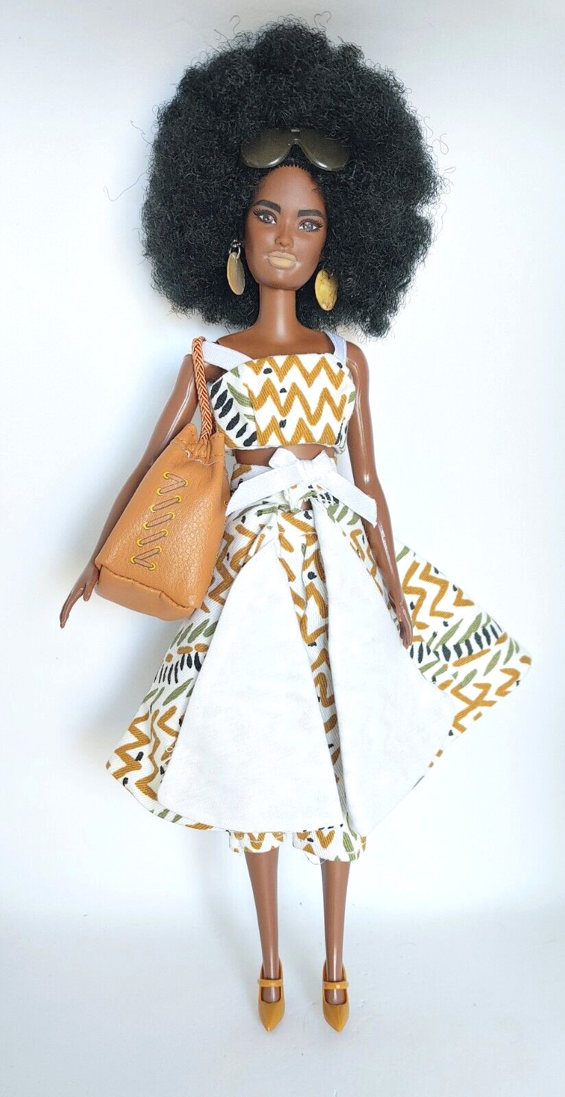 Barbie Fashionistas #156 ReDress OOAK Handmade Fashion Model Outfit & Accessors