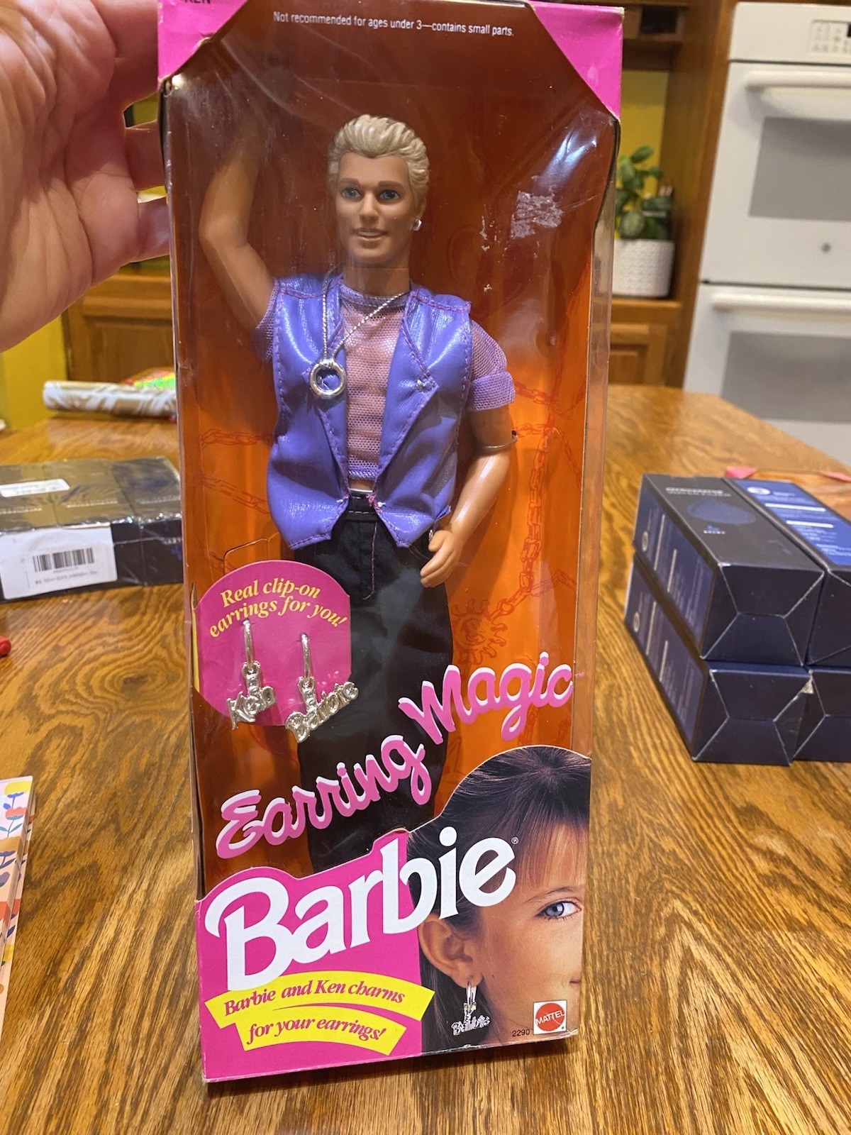 NRFB Earring Magic Ken w/Charms -#2290-Mattel 1992