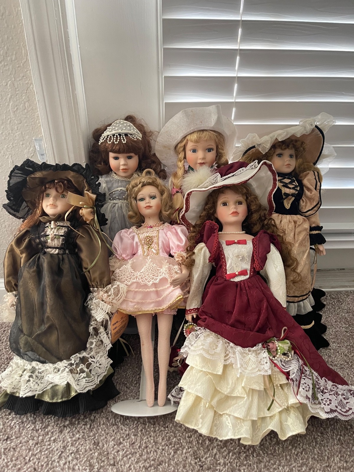 Early 2000s Emerald Doll Collection collectible porcelain doll named “CORA”, 18″