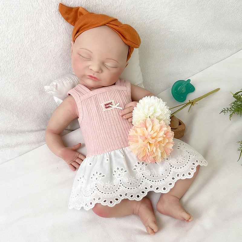 20” solid silicone doll silicone reborn doll silicone girl doll toys gifts