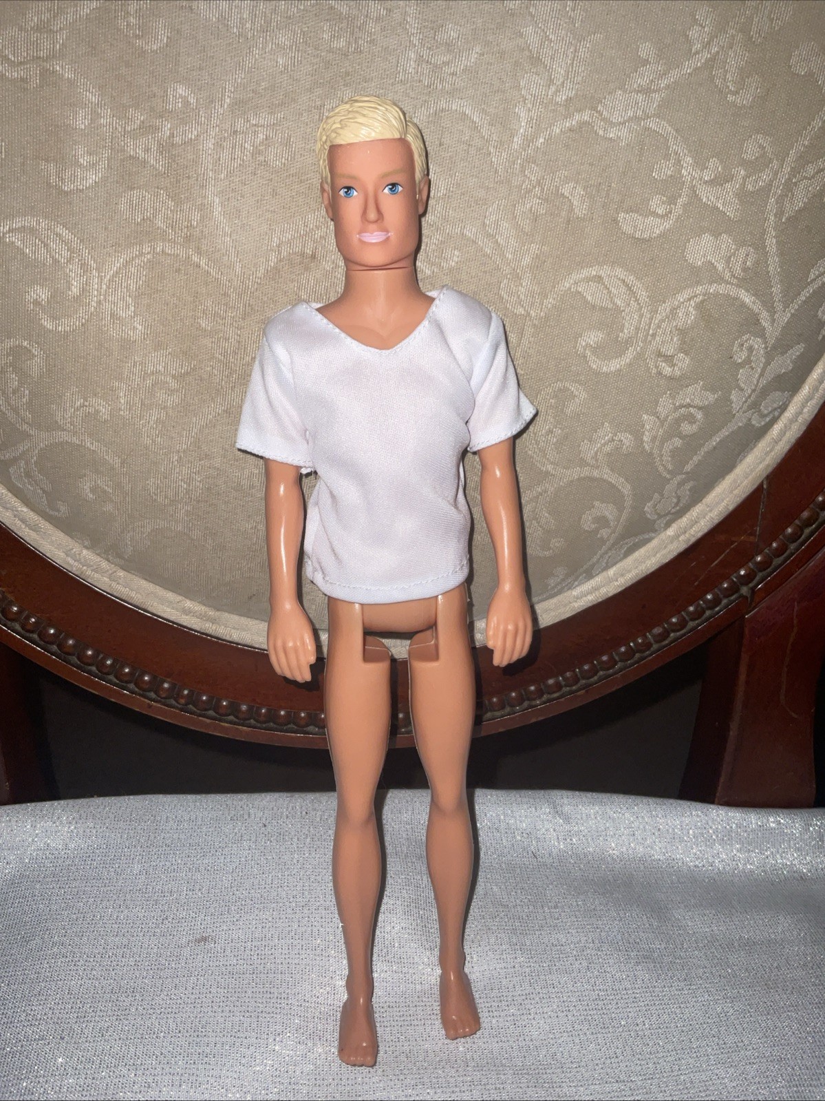 Simba Toys Male Ken Style Doll Molded Hair White shirt