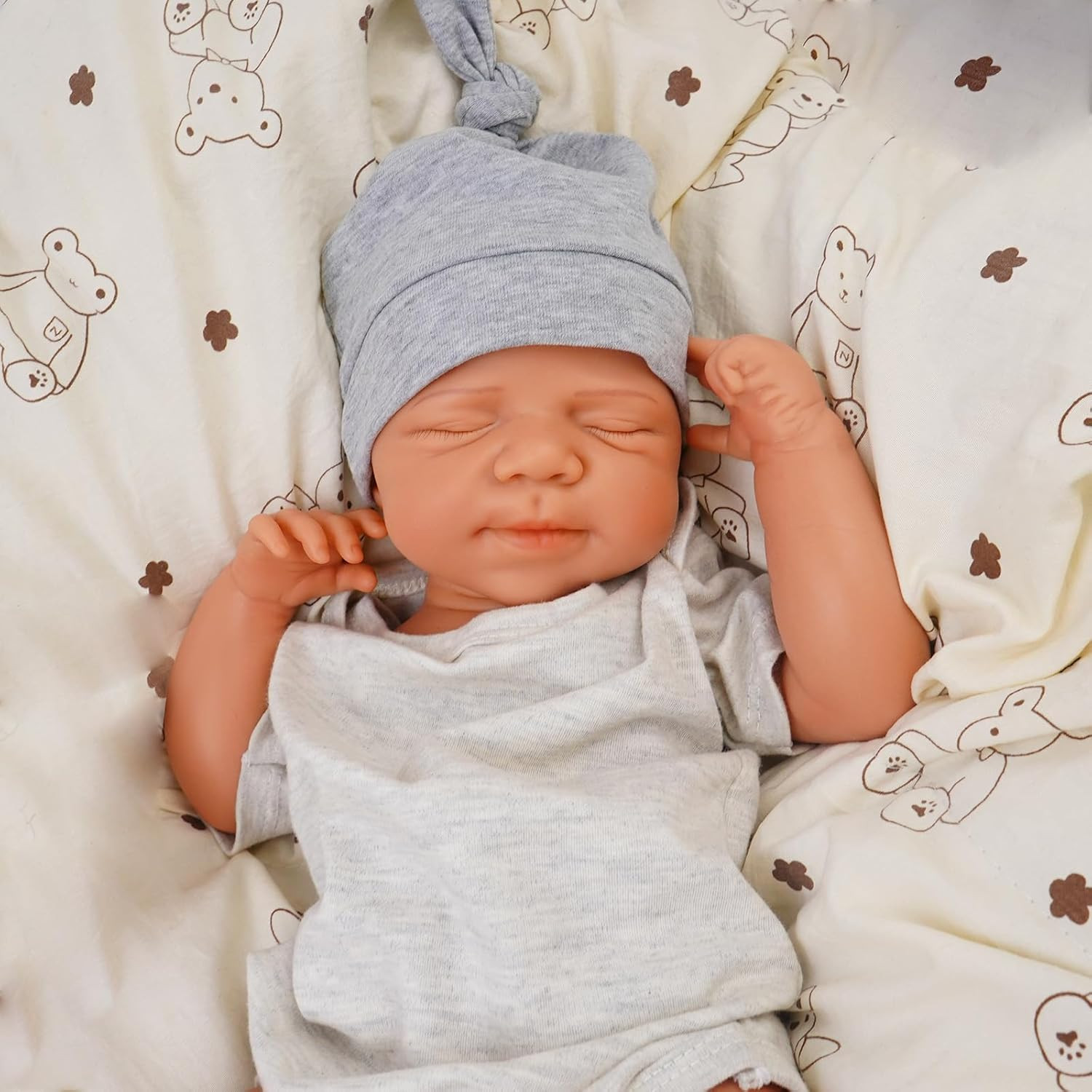 Full Silicone Reborn Baby Dolls-20 Inch Realistic Newborn Anatomically Correct B
