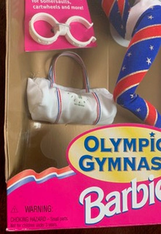 Olympic Barbie 1996 Sealed Ruth Handler Signed Inscription on Box Autograph