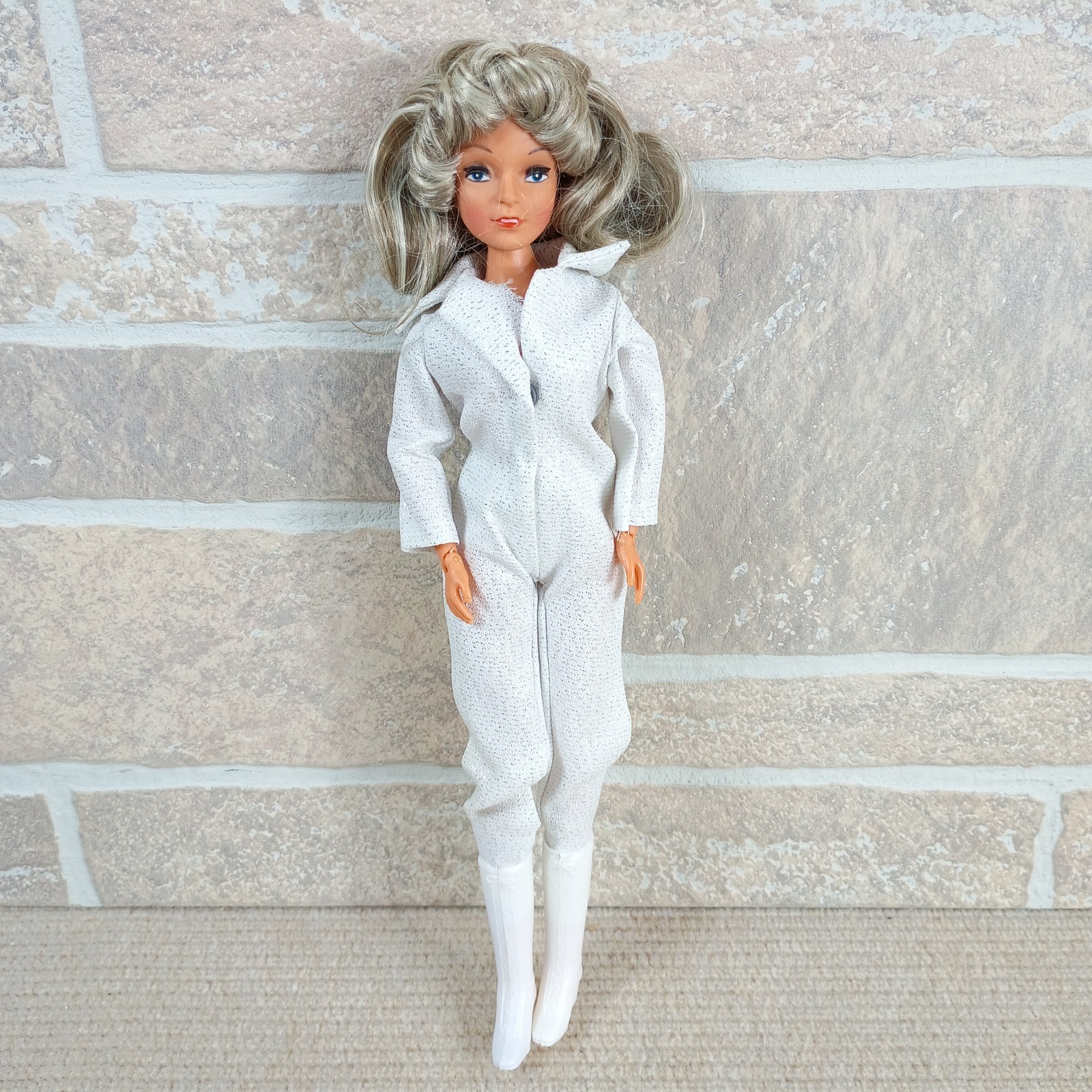 Vintage Shillman Adventure Girl Fashion Doll Jumpsuit Boots Farrah Clone 11.5″