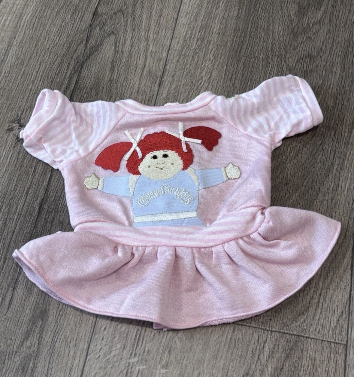 Cabbage patch kids light pink portrait dress #511J with red hair from OK factory