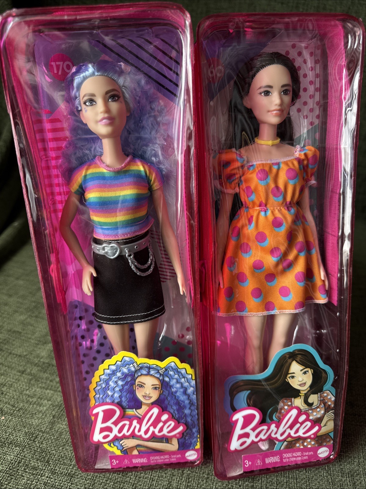 Barbie dolls X2 No 170 & No 160 NEW Mattel EM406