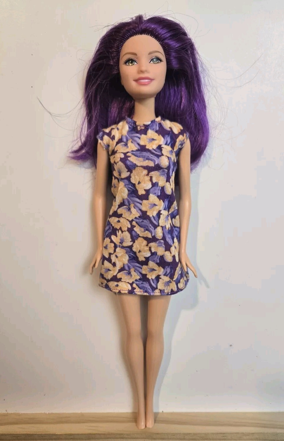Barbie Fashionistas Doll Purple Hair Mattel Redress Restyle Ooak C203