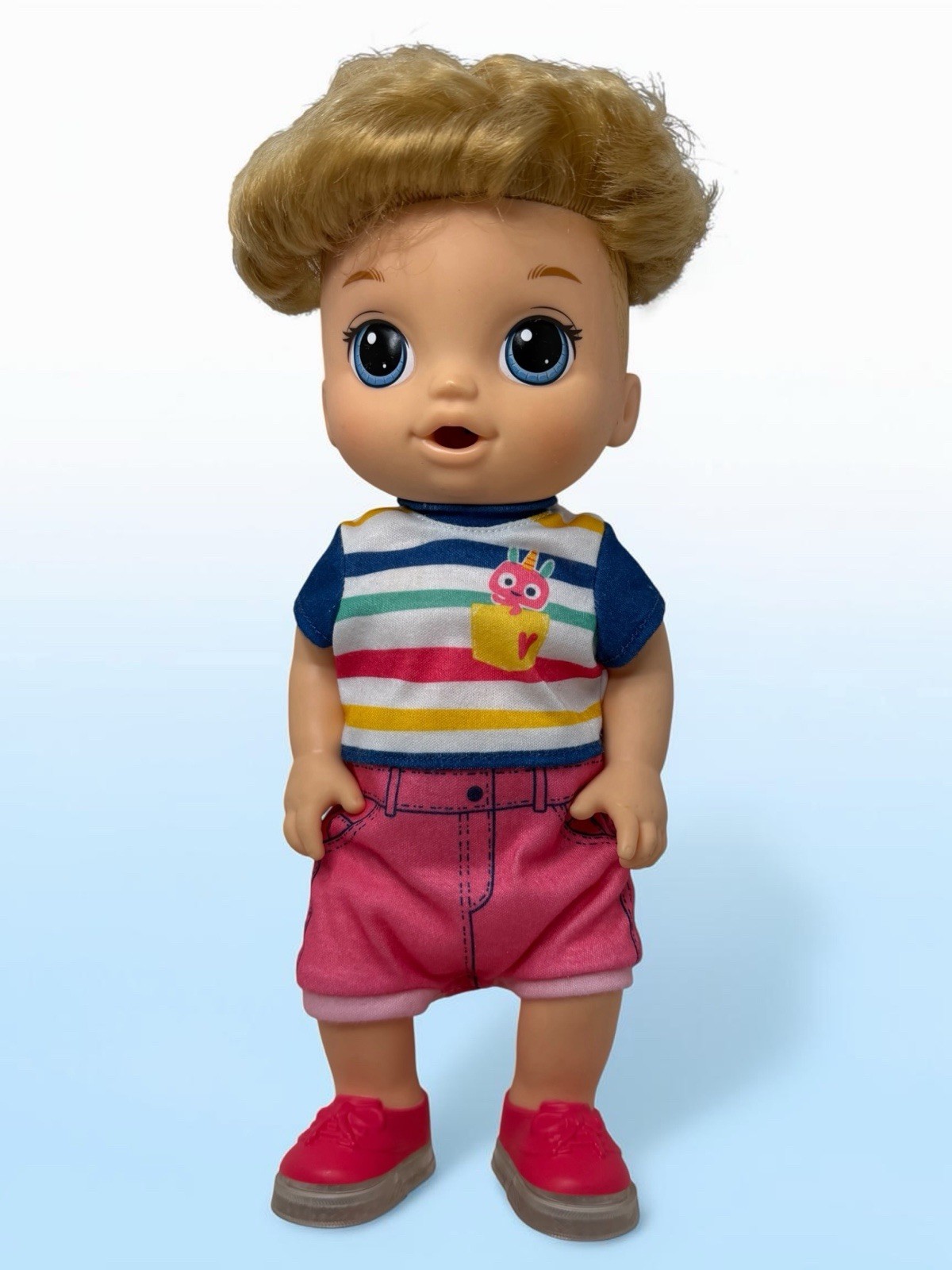 Baby Alive Step N Giggle 2018 Blonde Boy Doll Works