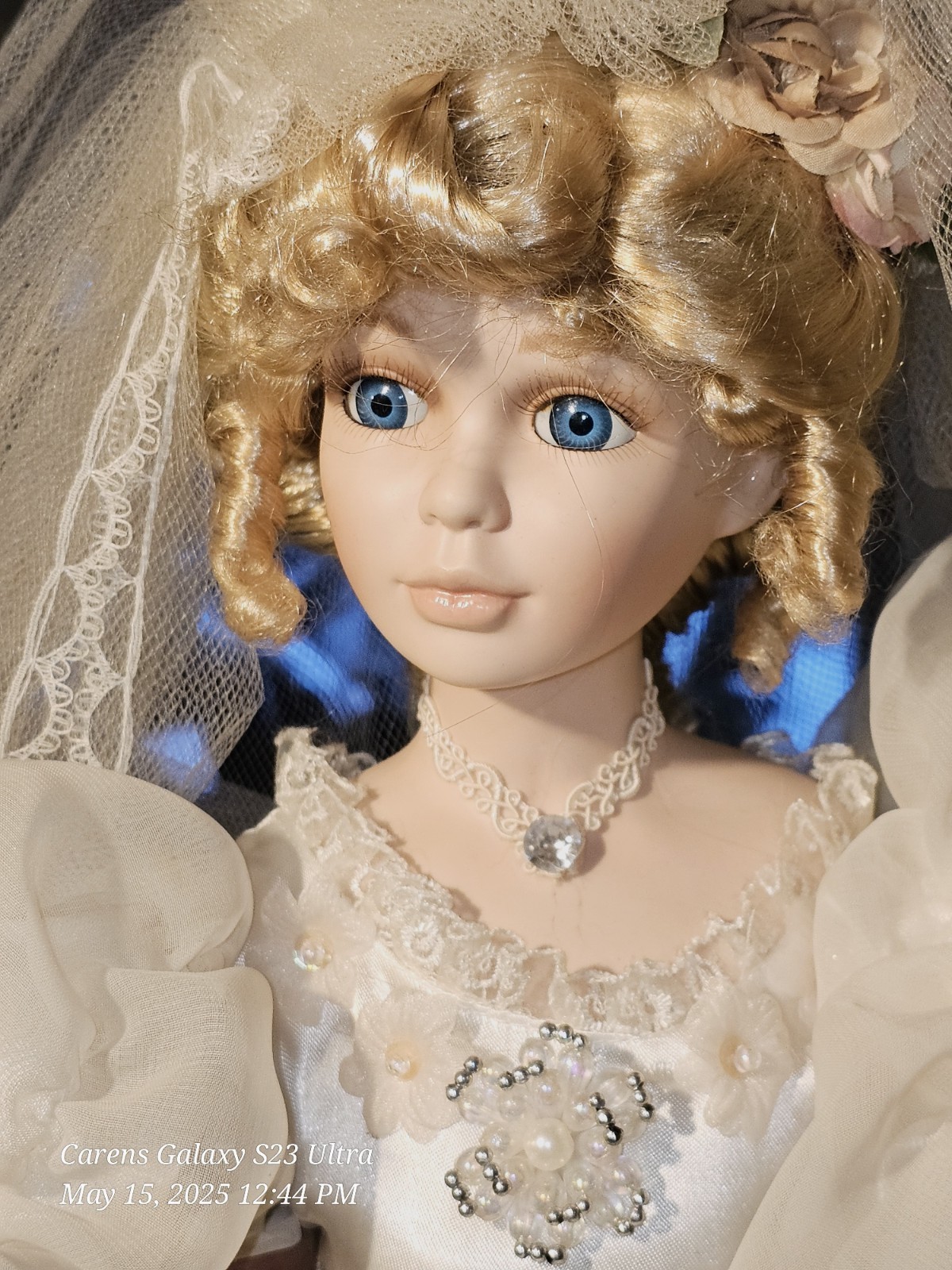 Vintage goldenvale collection porcelain blonde Victorian wedding doll “Anne”