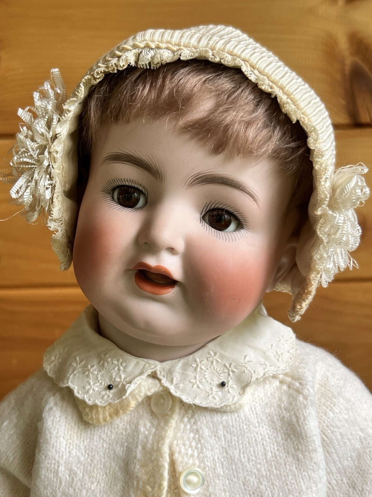 Antique 20″ German K*R Simon Halbig #126 Bent Limb Baby Sleep Eyes Wobble Tongue